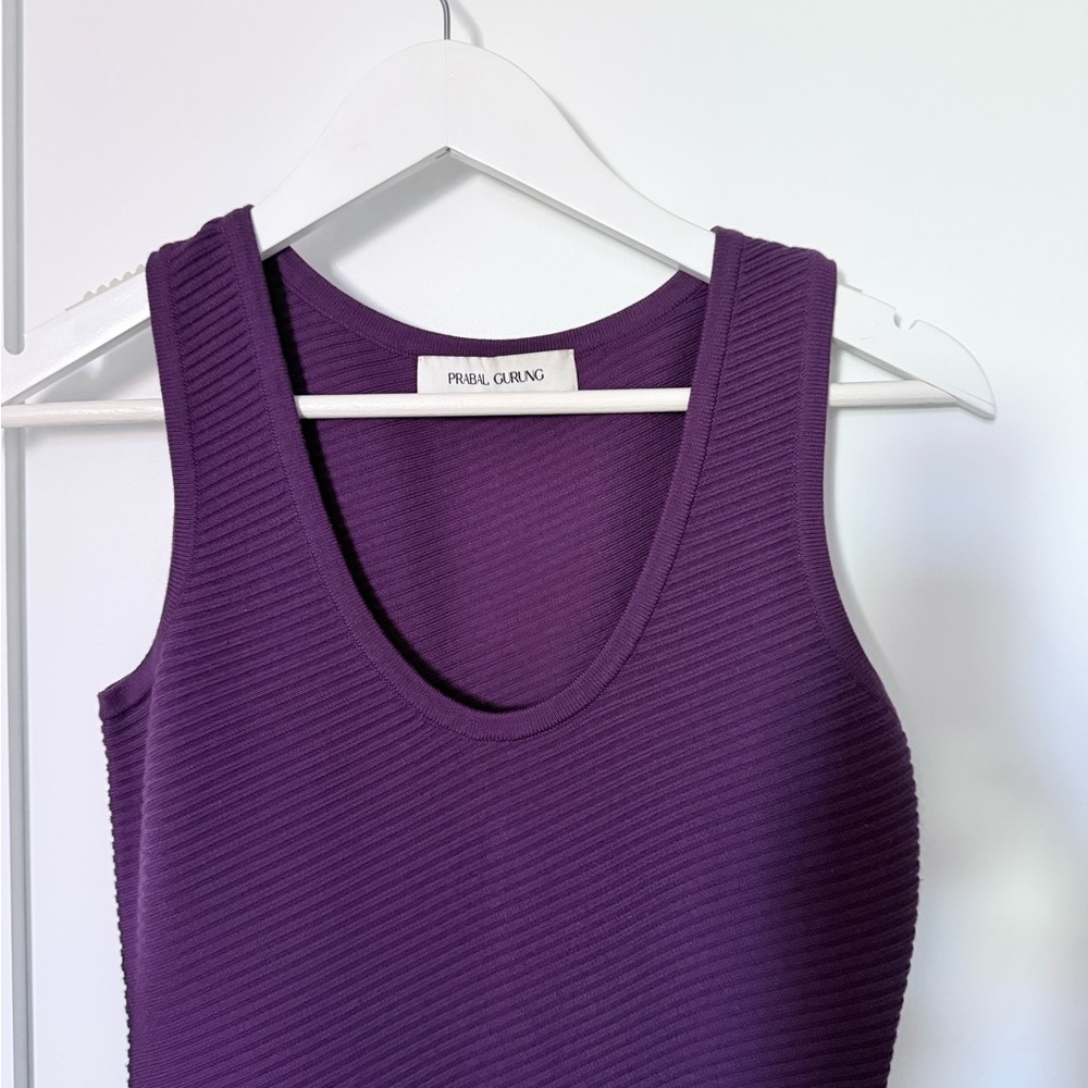 Prabal Gurung Violet Asymmetrical Dress - Picture 2 of 7